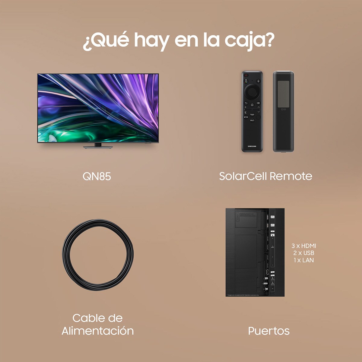 TV Neo QLED 163 cm (65") Samsung TQ65QN85DBTXXC 4K AI Upscalling con Inteligencia Artificial Smart TV Gris-8