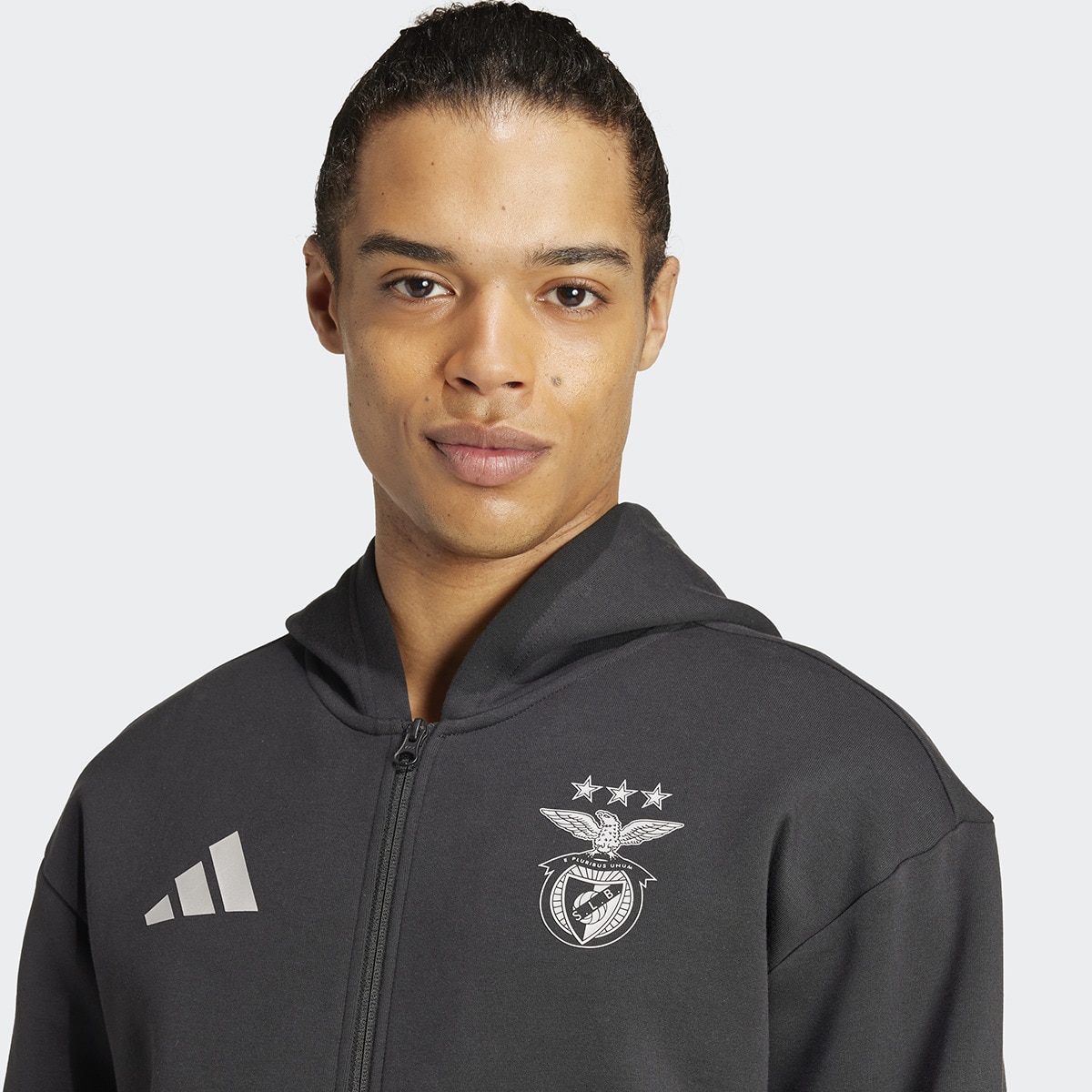 Sweatshirt de Homem Benfica Lisboa Anthem Jacket Preto-5