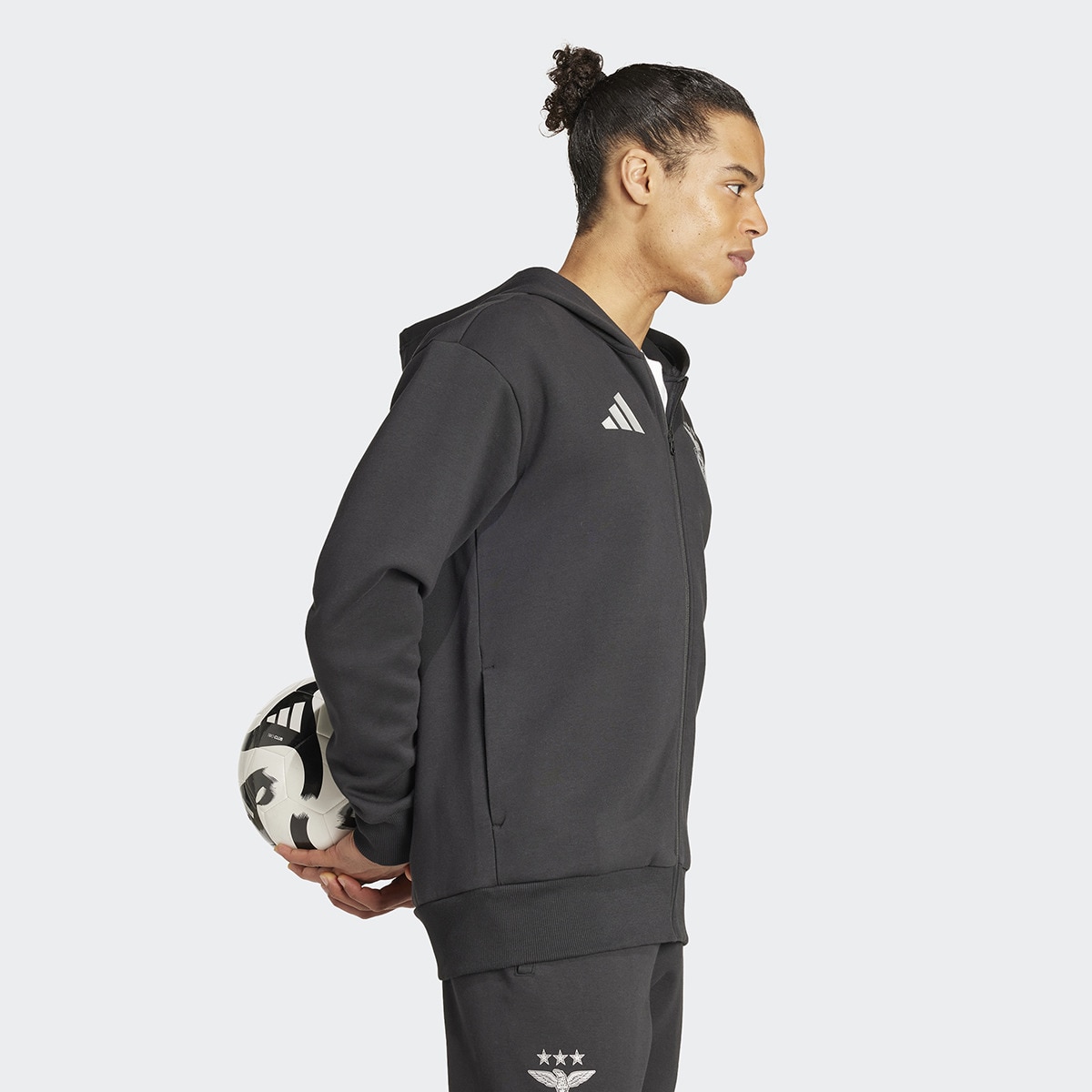 Sweatshirt de Homem Benfica Lisboa Anthem Jacket Preto-3