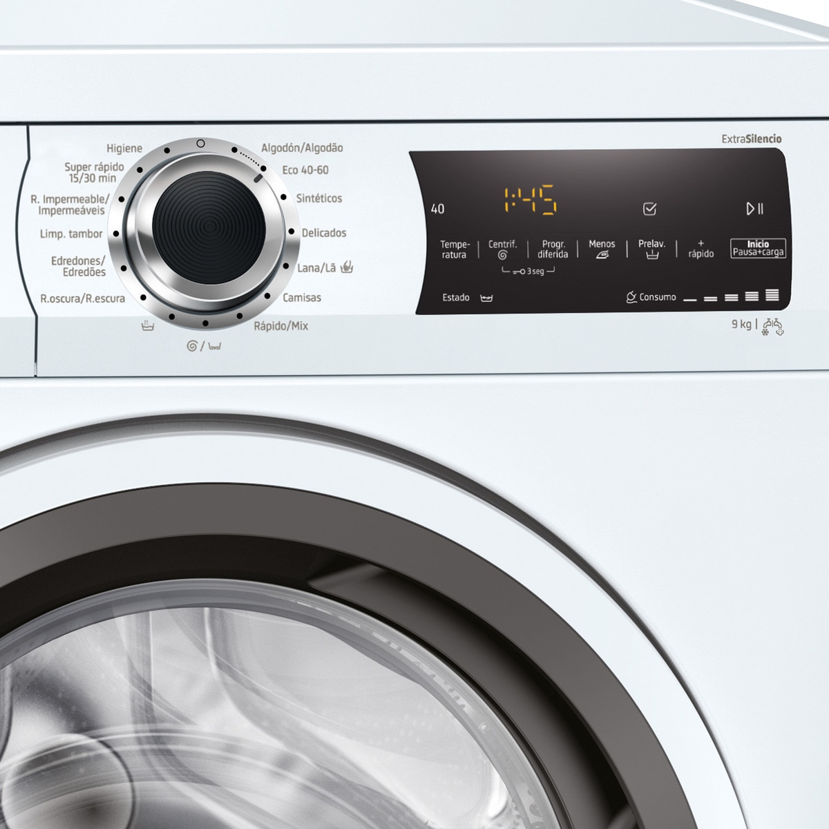 Lavadora Balay 9 kg/ 1.400 rpm, Motor ExtraSilencio - 3TS995BP Blanco-3
