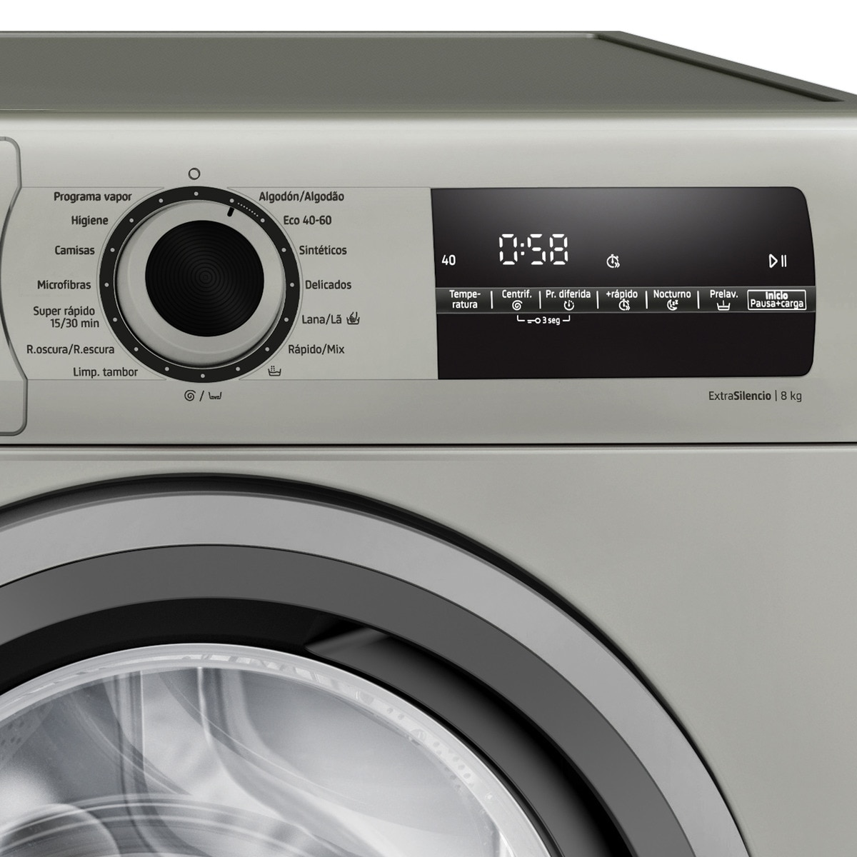 Lavadora Balay 8 kg/ 1.200 rpm - 3TS284X Acero antihuellas-3