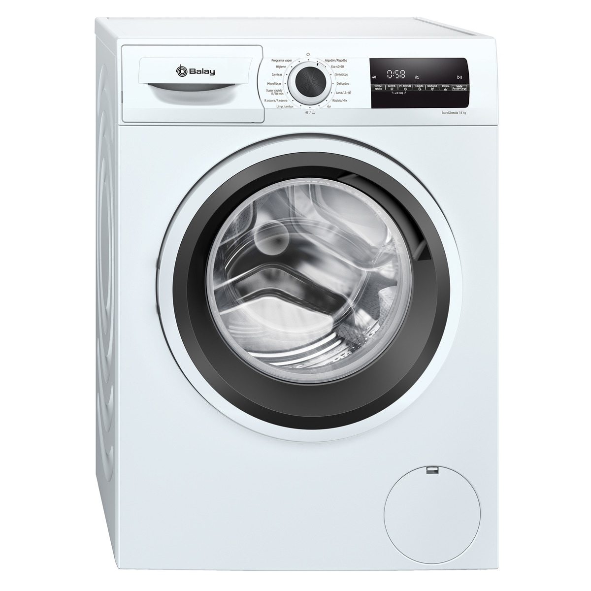 Lavadora Balay 8 kg/ 1.400 rpm, Tecnología AquaControl Plus -3TS285B Blanco-1