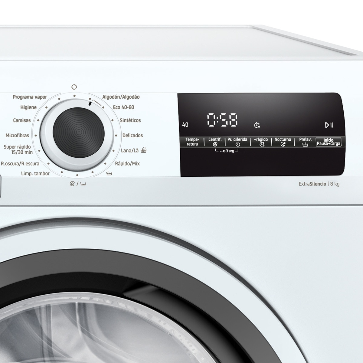 Lavadora Balay 8 kg/ 1.400 rpm, Tecnología AquaControl Plus -3TS285B Blanco-3
