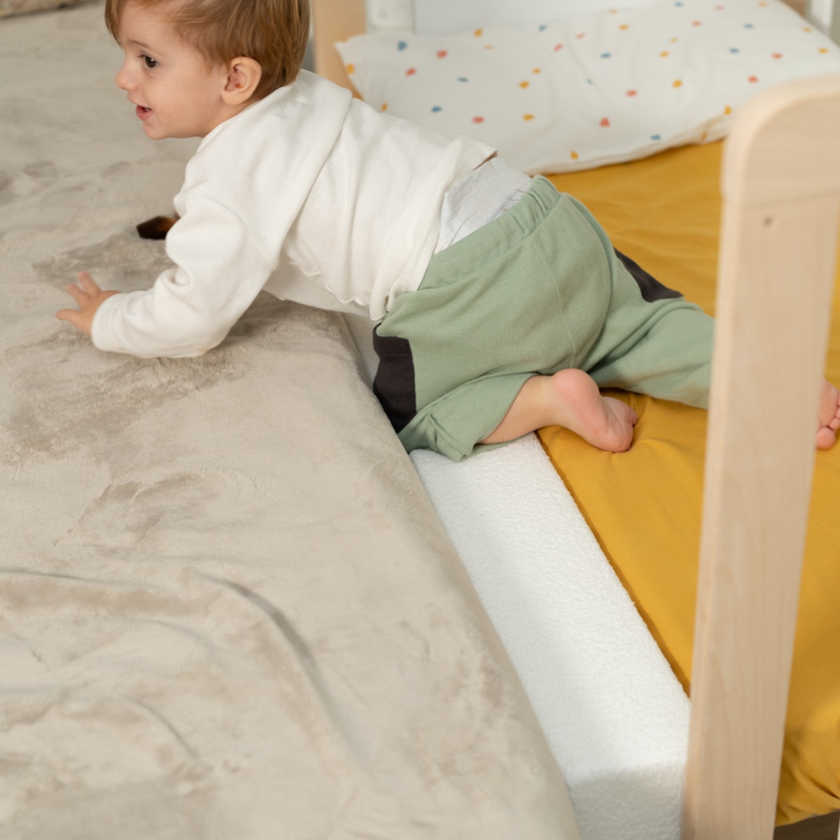 Kit Co-sleeping com Ponte para Berço - 120x60 cm Branco-2