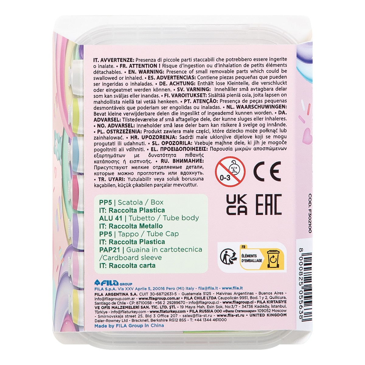 Caja de témperas 21 ml 12 unidades Candy Collection Giotto Multicolor-4