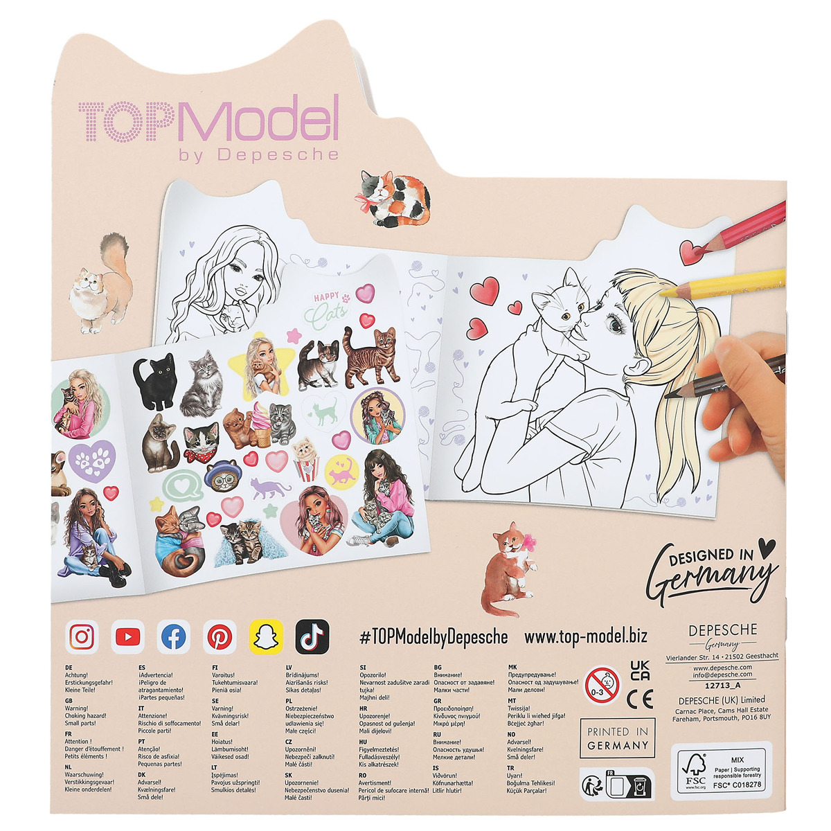 Livro para colorir Kitte TOPModel 5