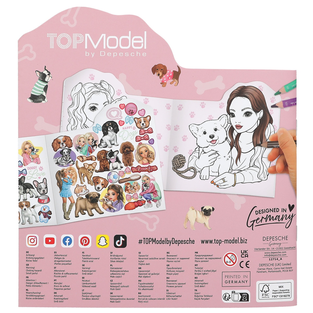 Libro para colorear Doggy TOPModel 5