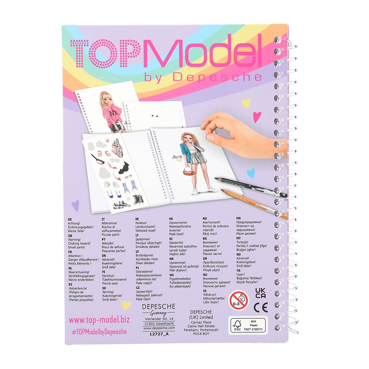 Cuaderno colorear TOPModel 4