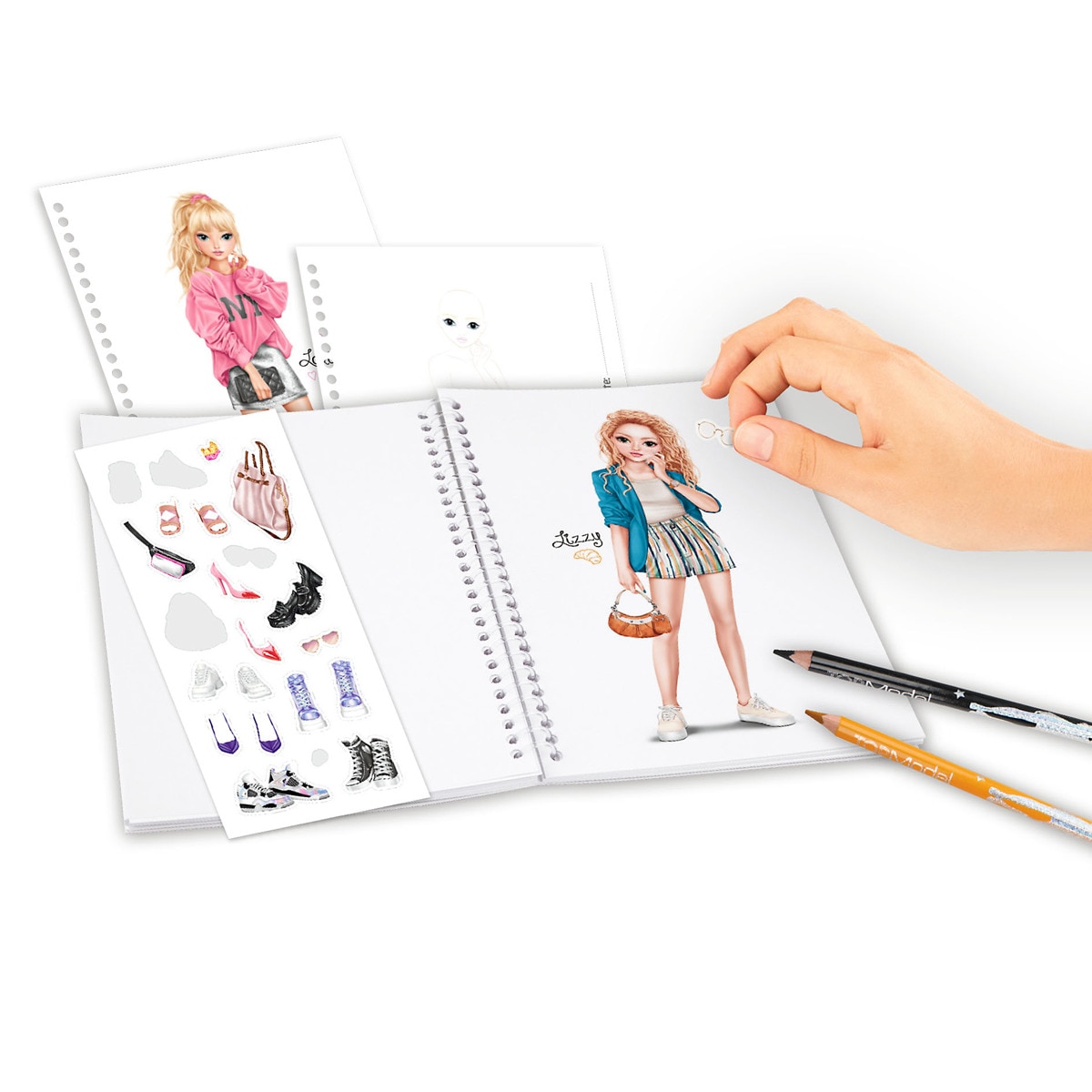 Cuaderno colorear TOPModel 3