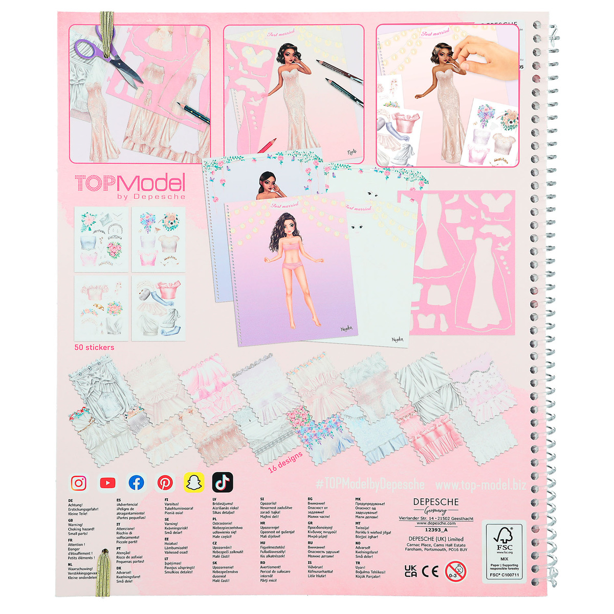 Libro colorear wedding special TOPModel 8