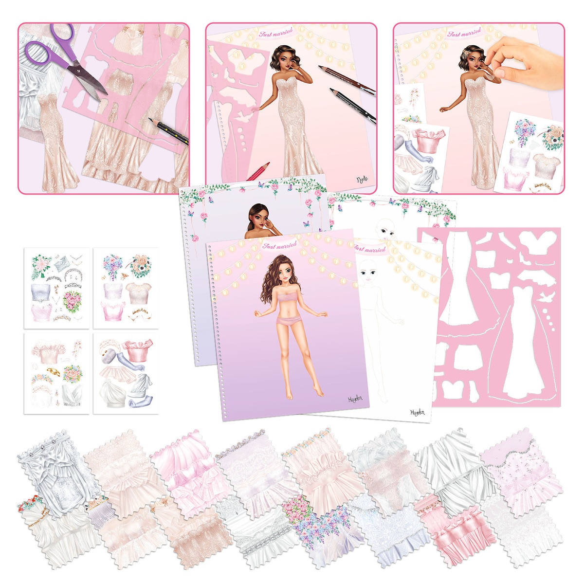 Libro colorear wedding special TOPModel 3