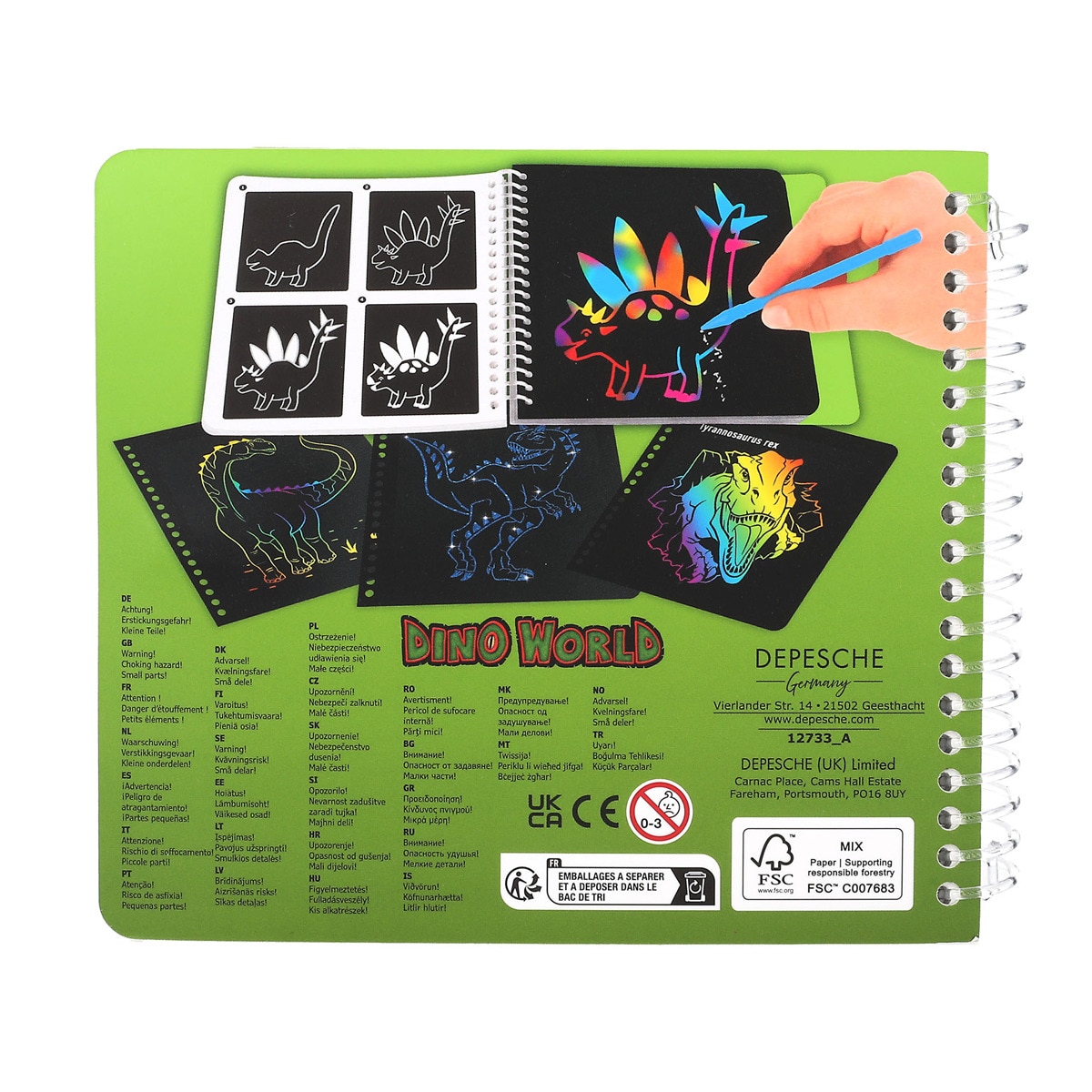 Libro de scratch Dino World 4