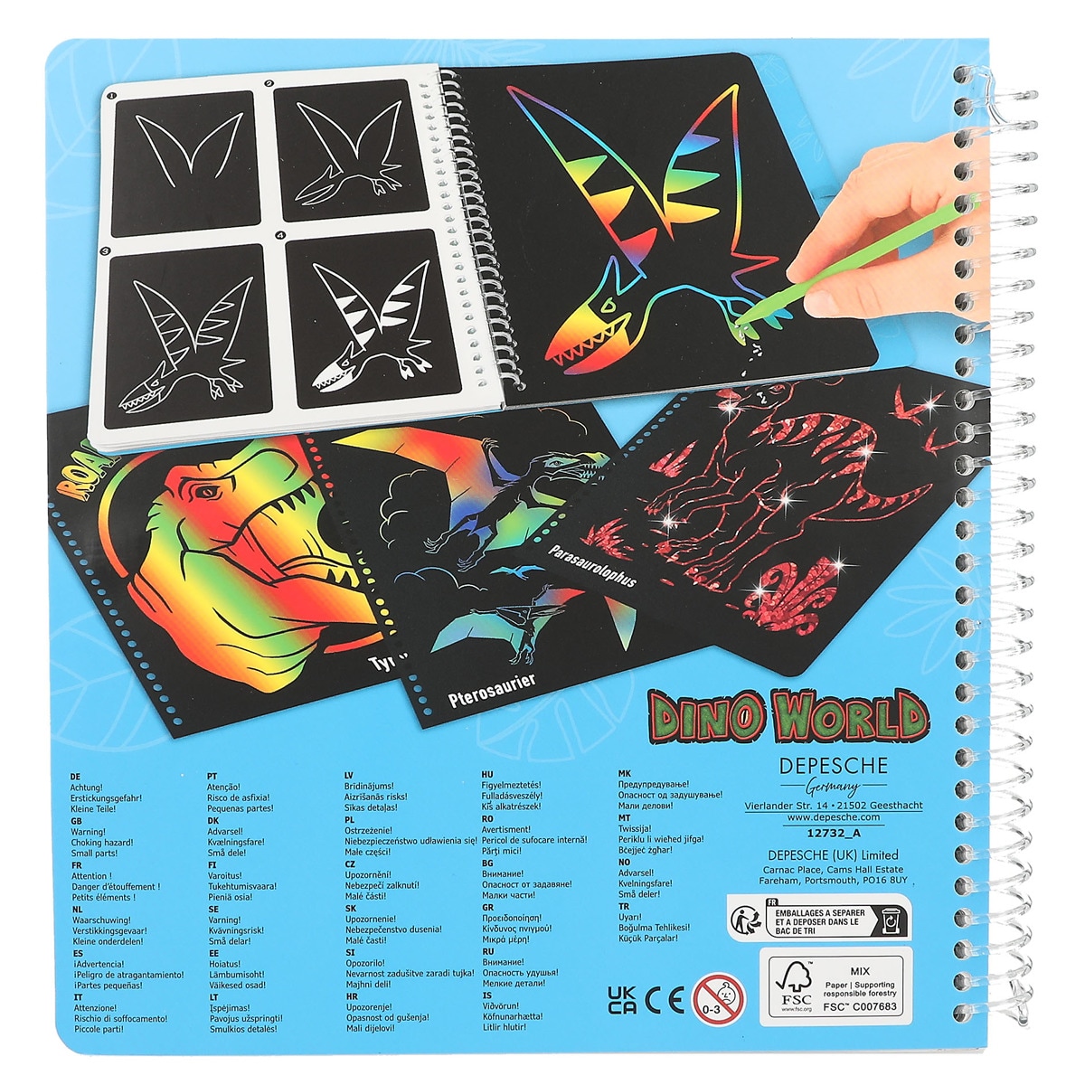 Libro de scratch Dino World 6