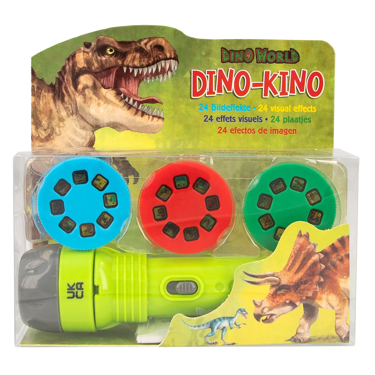 Linterna con efectos de imagen Dino World 2