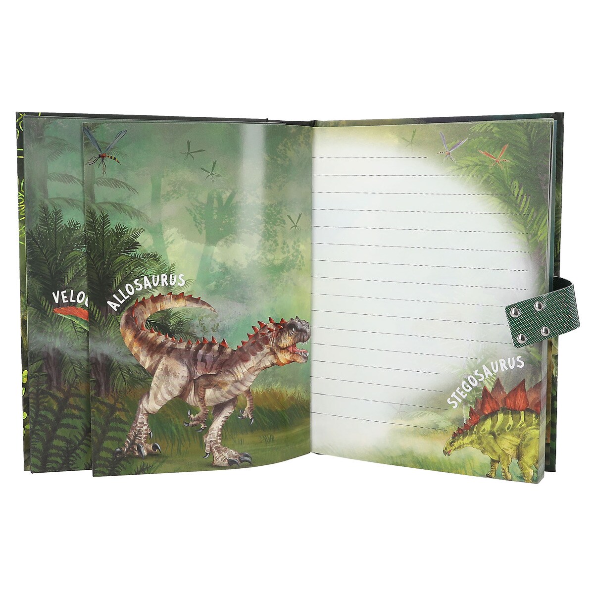 Diario con código y sonido Dino World 5