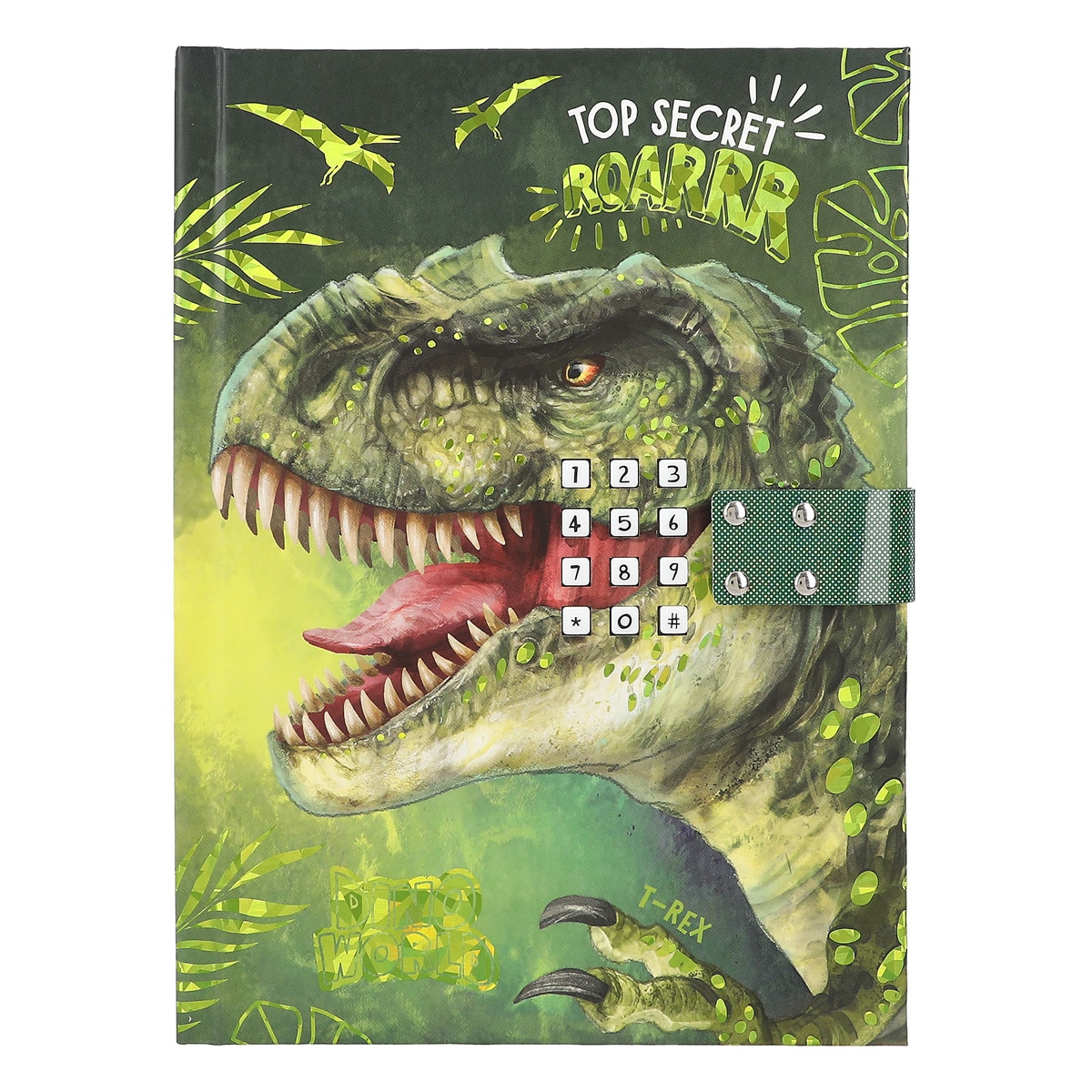 Diario con código y sonido Dino World 2