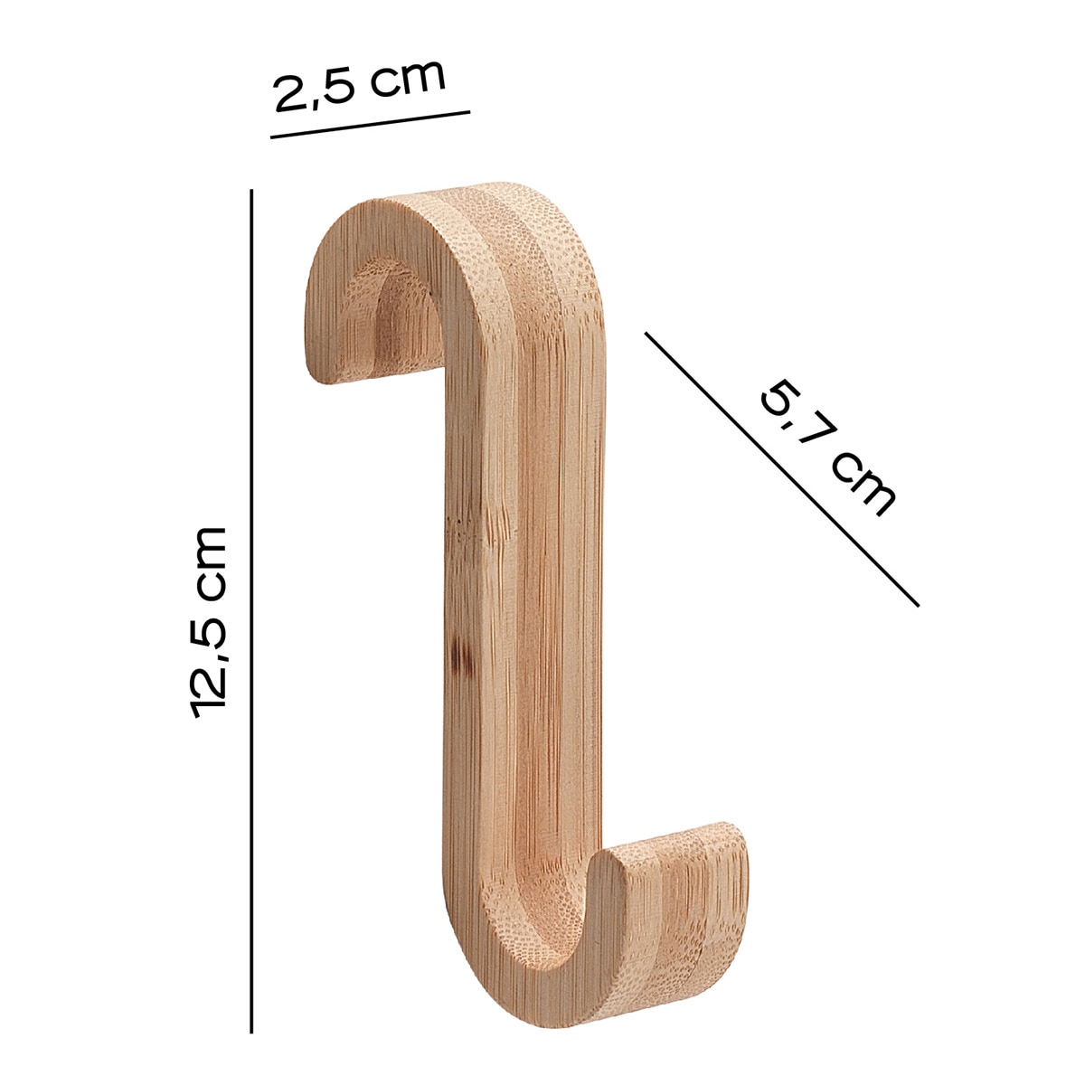 Cabide de Casa de Banho Kida Bamboo-3