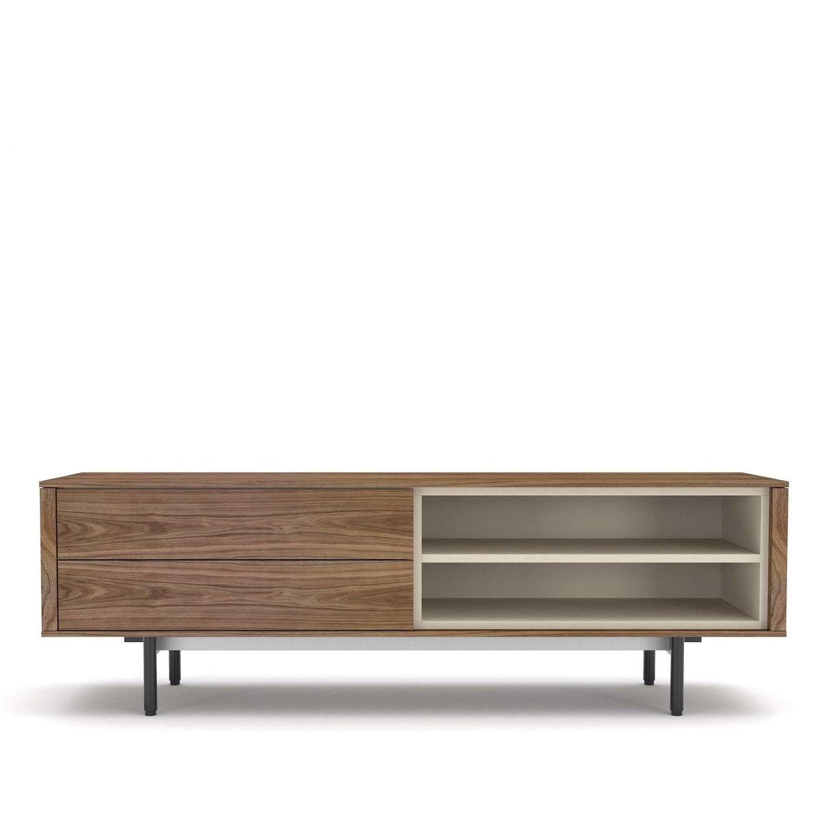 Móvel de TV Moss de Nogueira - 167,5 cm Nogueira / Areia-1