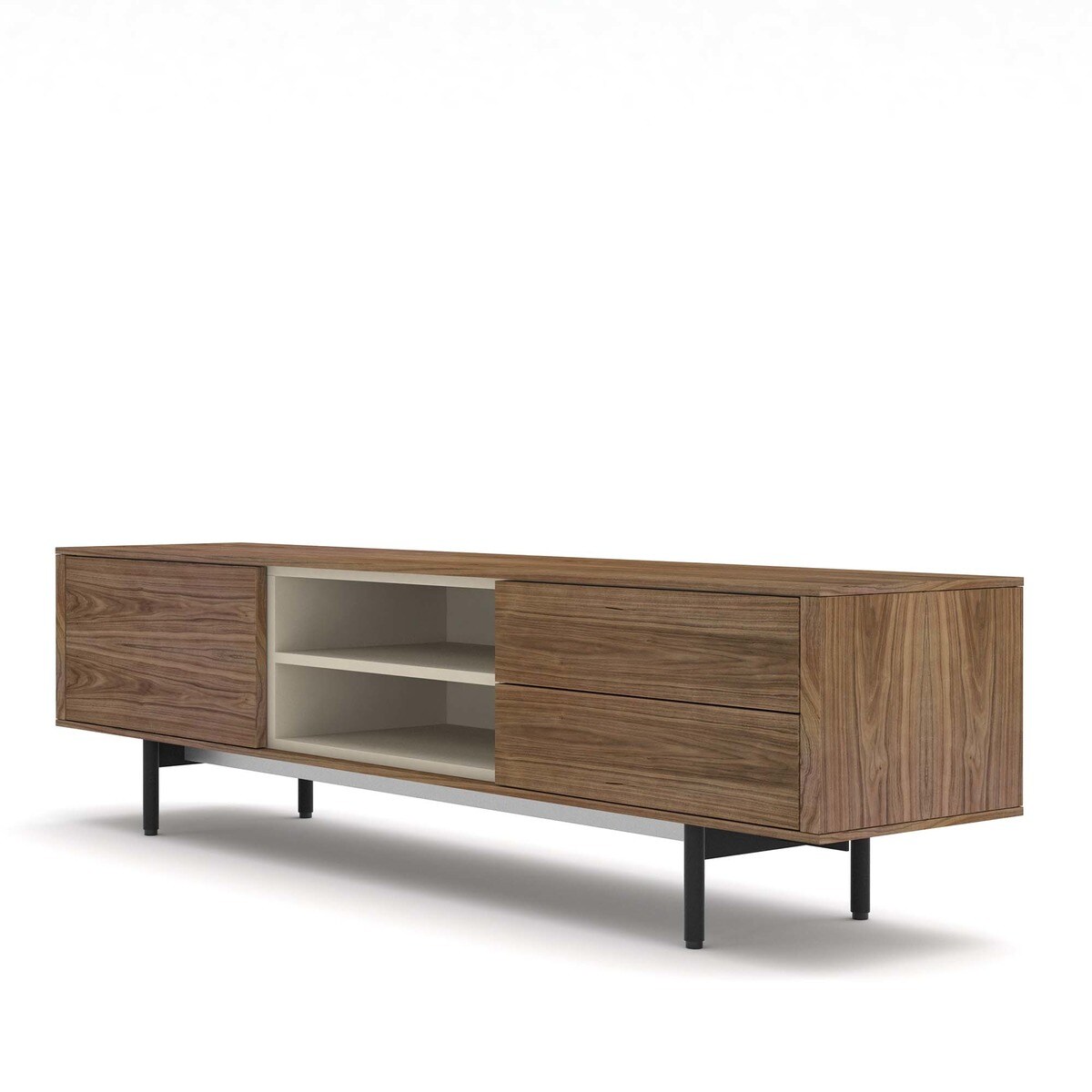 Móvel de TV Moss de Nogueira - 199,5 cm Nogueira / Areia-3