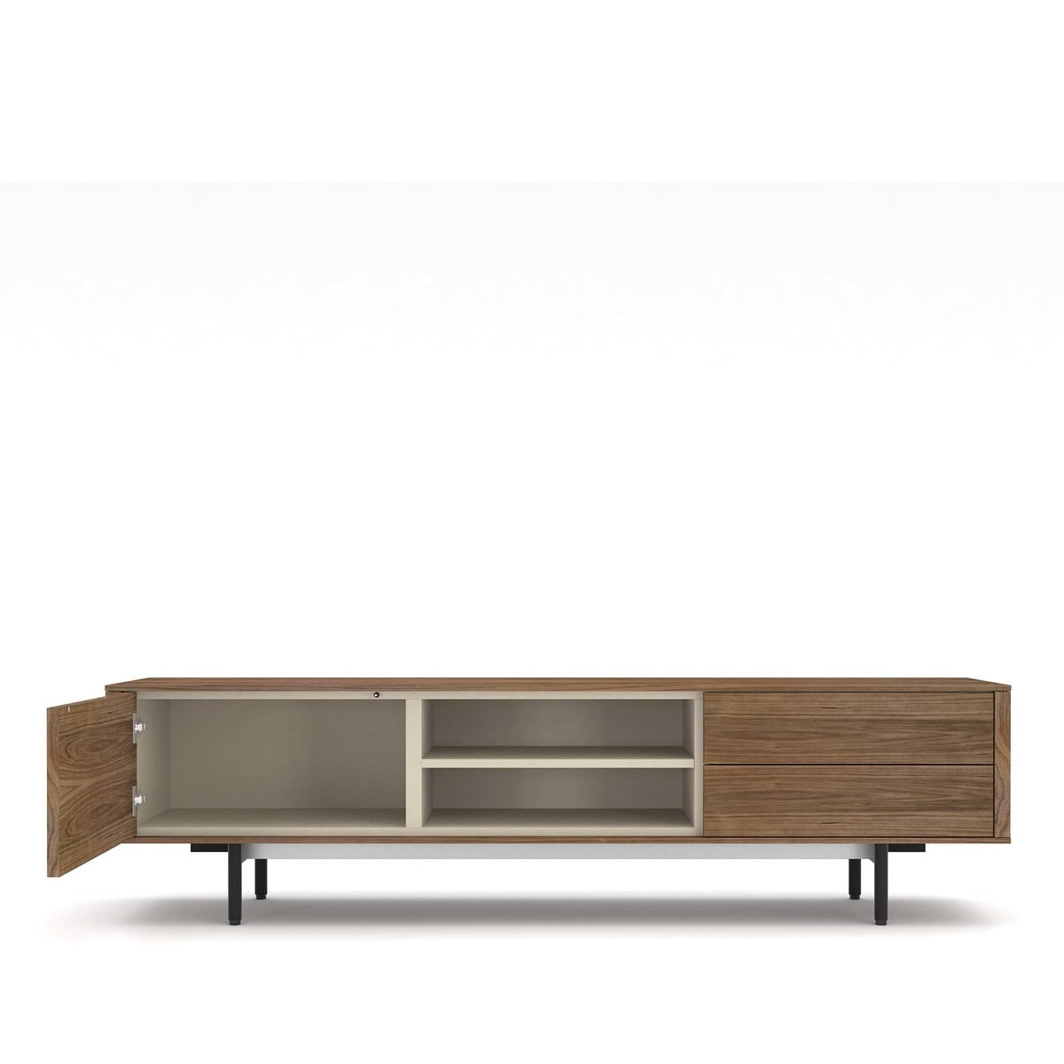 Móvel de TV Moss de Nogueira - 199,5 cm Nogueira / Areia-2