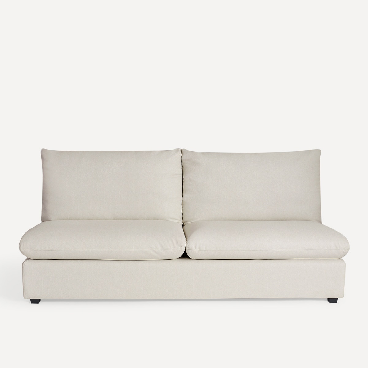 Módulo de 3 Lugares com Tecido Impermeável para Sofá de Jardim Oasis Bege-1