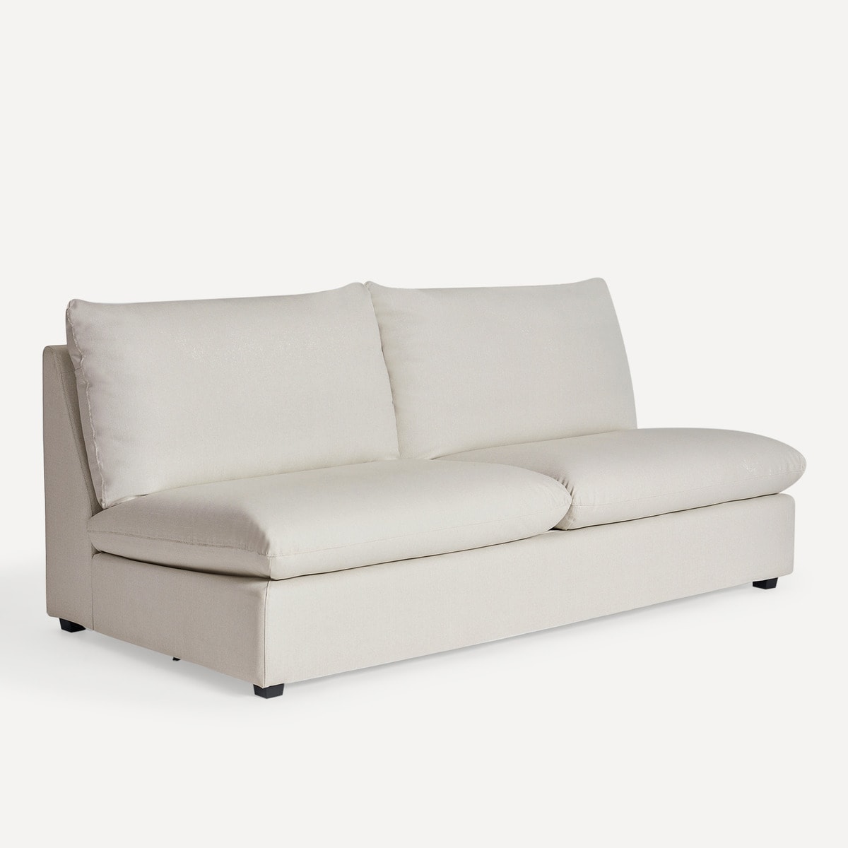 Módulo de 3 Lugares com Tecido Impermeável para Sofá de Jardim Oasis Bege-2