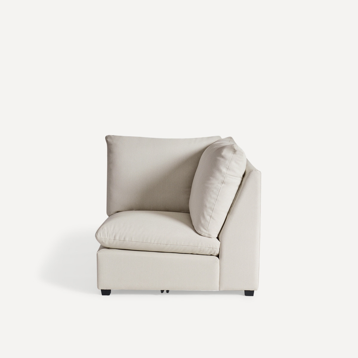 Módulo de esquina con tejido impermeable para sofá de jardín Oasis El Corte Inglés Beige-3