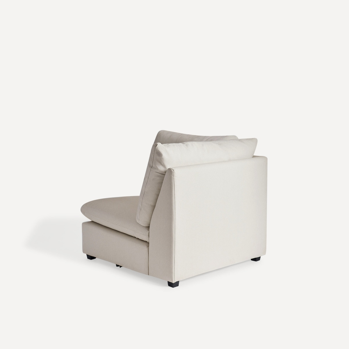 Módulo de esquina con tejido impermeable para sofá de jardín Oasis El Corte Inglés Beige-4