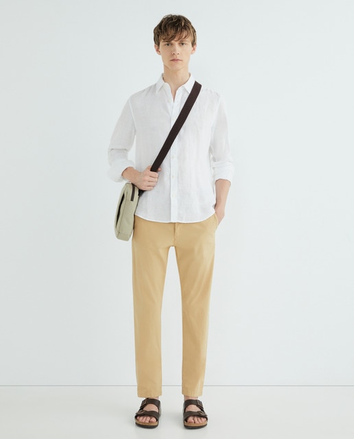 Imagem 0 de Calças Chino de Algodão Stretch