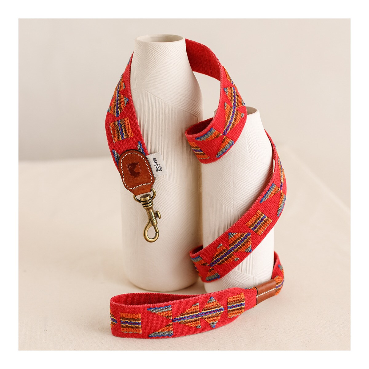 Correa Buddys para perros Etna Rojo-5