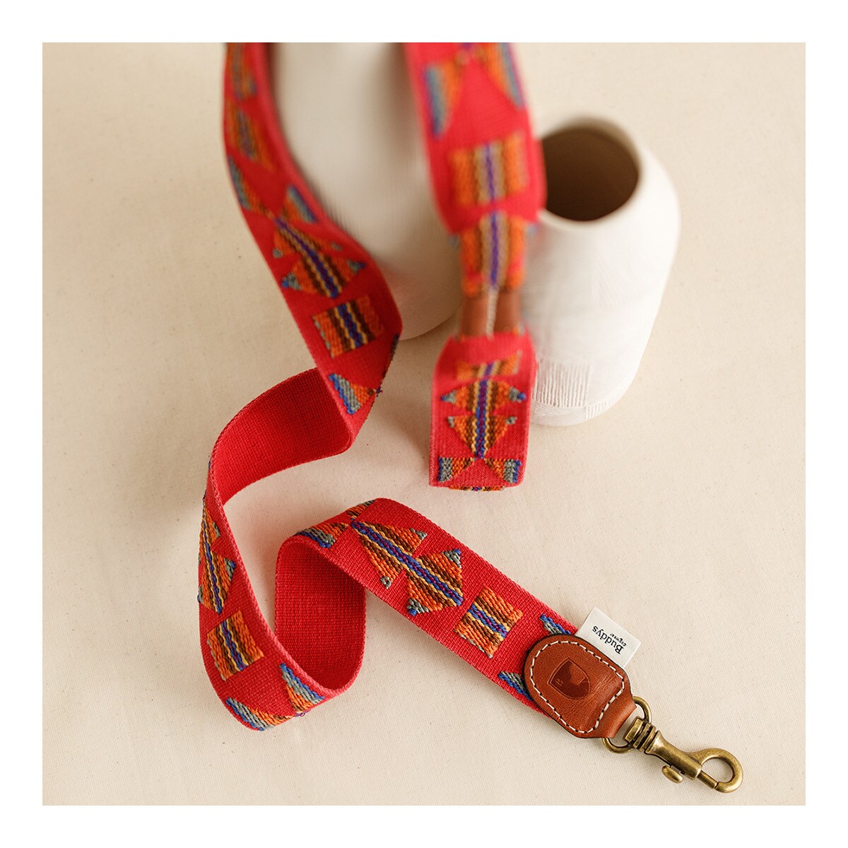 Correa Buddys para perros Etna Rojo-3