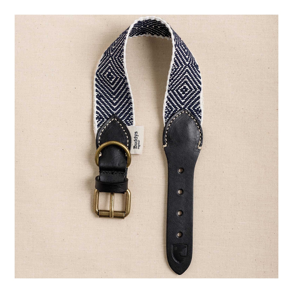 Collar Buddys para perros Capri Party Night Beige / Azul marino-3