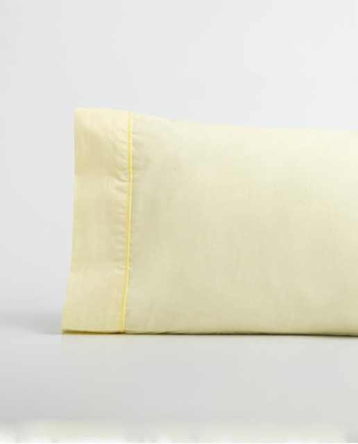 Imagen 0 de Funda almohada Don algodón 180 hilos 045x085 cm. limón