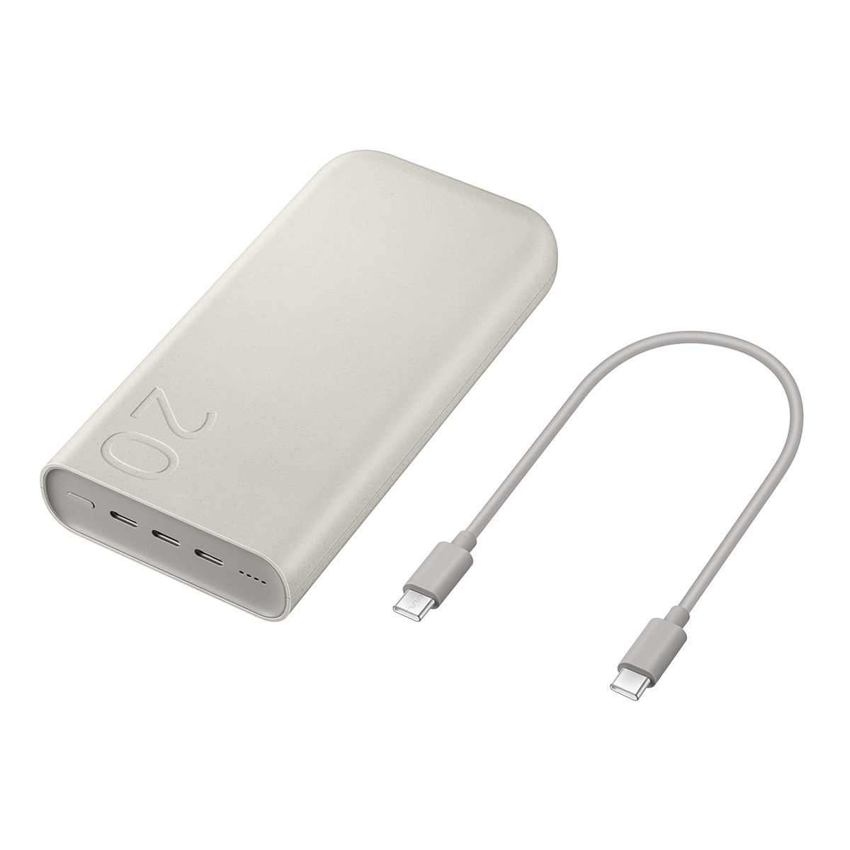 Batería externa Samsung 20.000 mAh con carga rápida de hasta 45W Beige-3