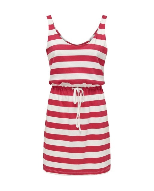 Imagen 0 de Vestido corto de rayas