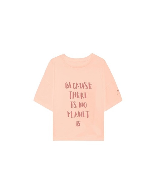 Imagen 0 de Camiseta de niña manga corta, estampado delantero because