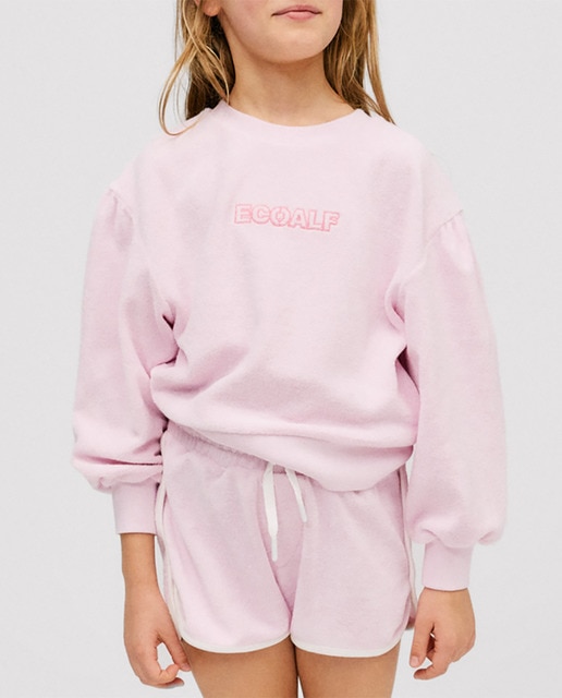 Imagen 0 de Sudadera de niña manga larga, estampado delantero pequeño