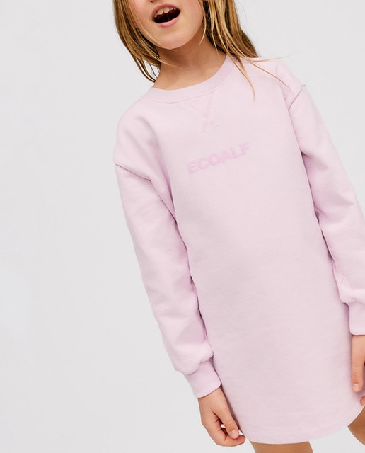 Imagen 0 de Sudadera/Vestido de niña manga larga, con estampado beacuse