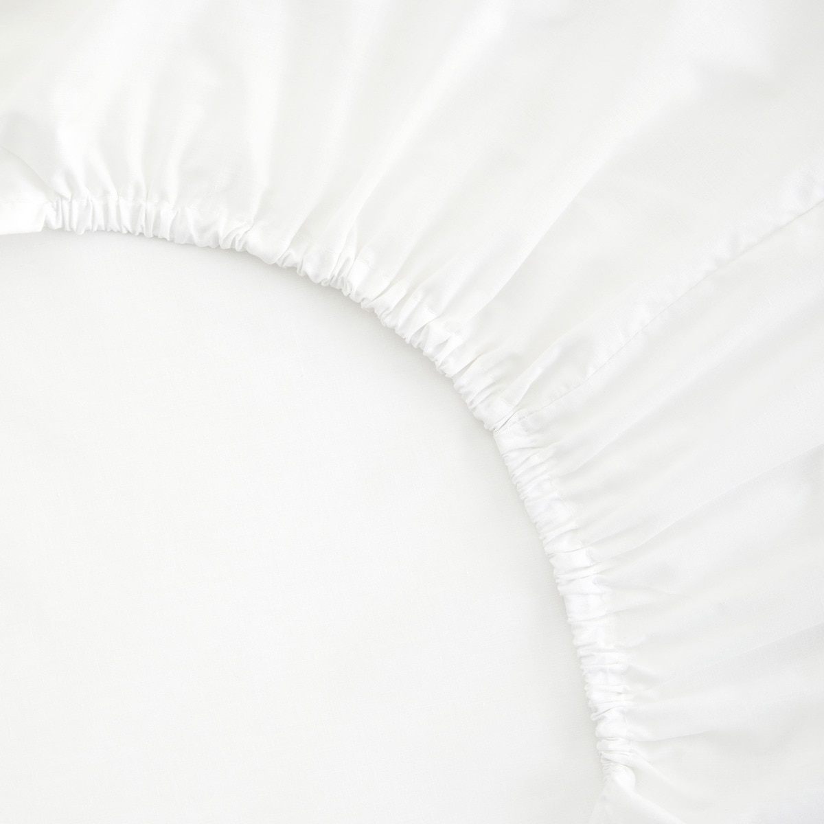 Lençol de Baixo Ajustável de Polialgodão Percal 180 Fios Branco-2