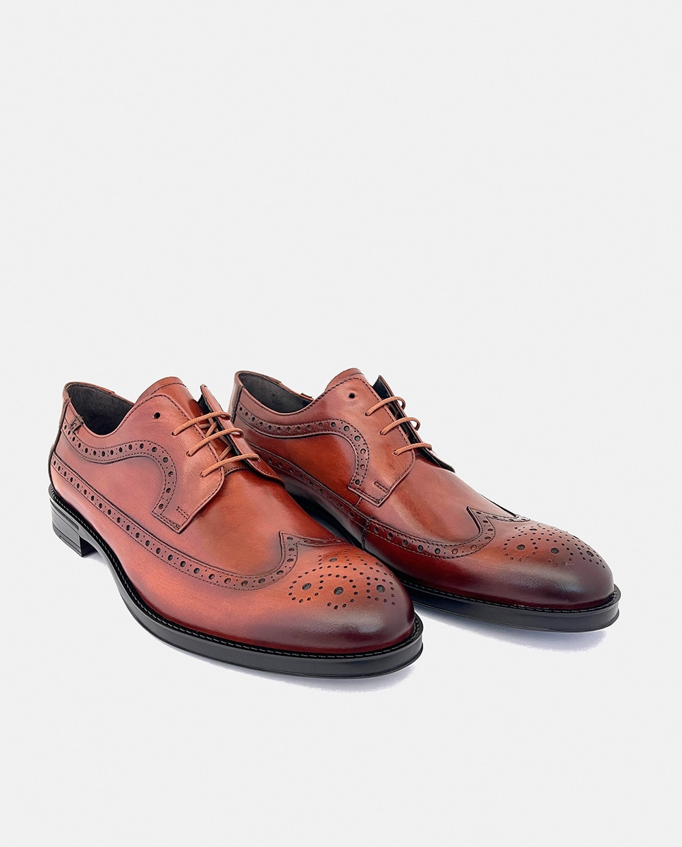 Blutchers Wingtip Couro-3