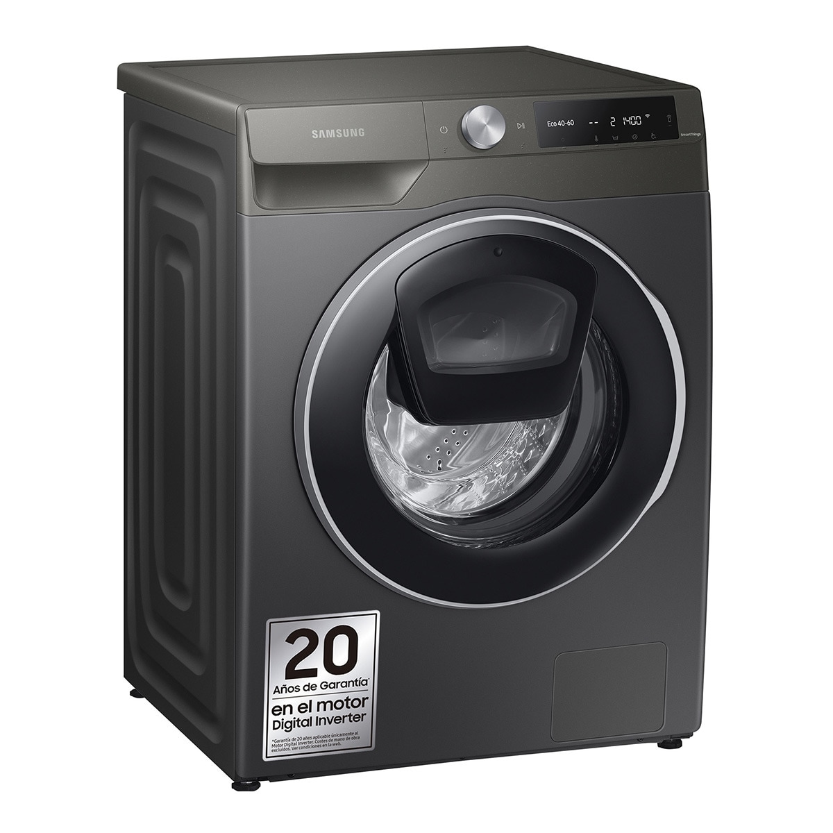 Lavadora Samsung 9kg con Autodosificación Clase A Inox WW90T684DLN/S3 Inox-1