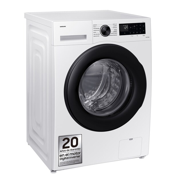 Imagen 0 de Lavadora Samsung 9 kg / 1.400 rpm Tecnología Ecobubble Clase A Blanca WW90CGC04DAEEC