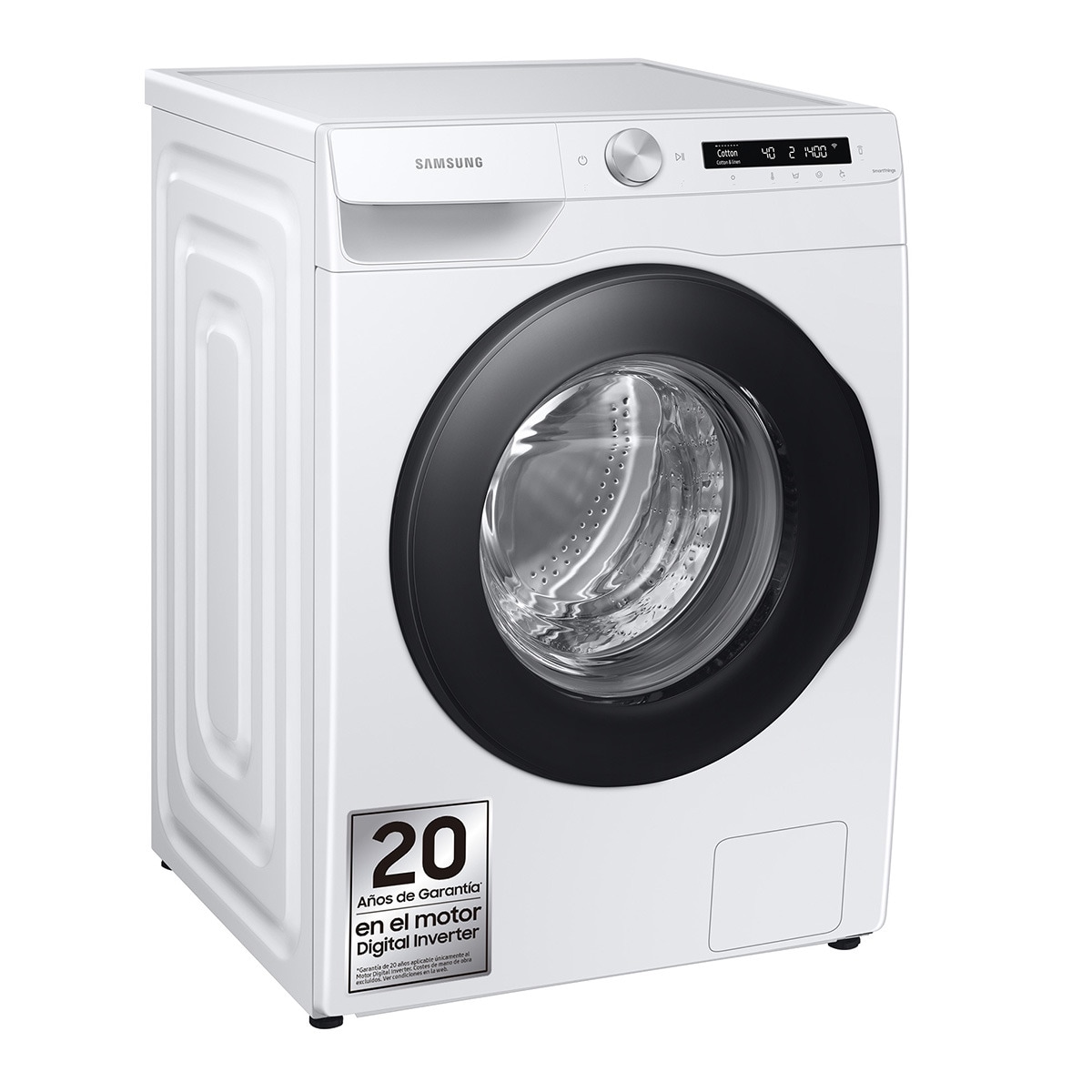 Lavadora Samsung 9kg Tecnología Ecobubble™ Clase A Blanca WW90T504DAWCS3 Blanco-1