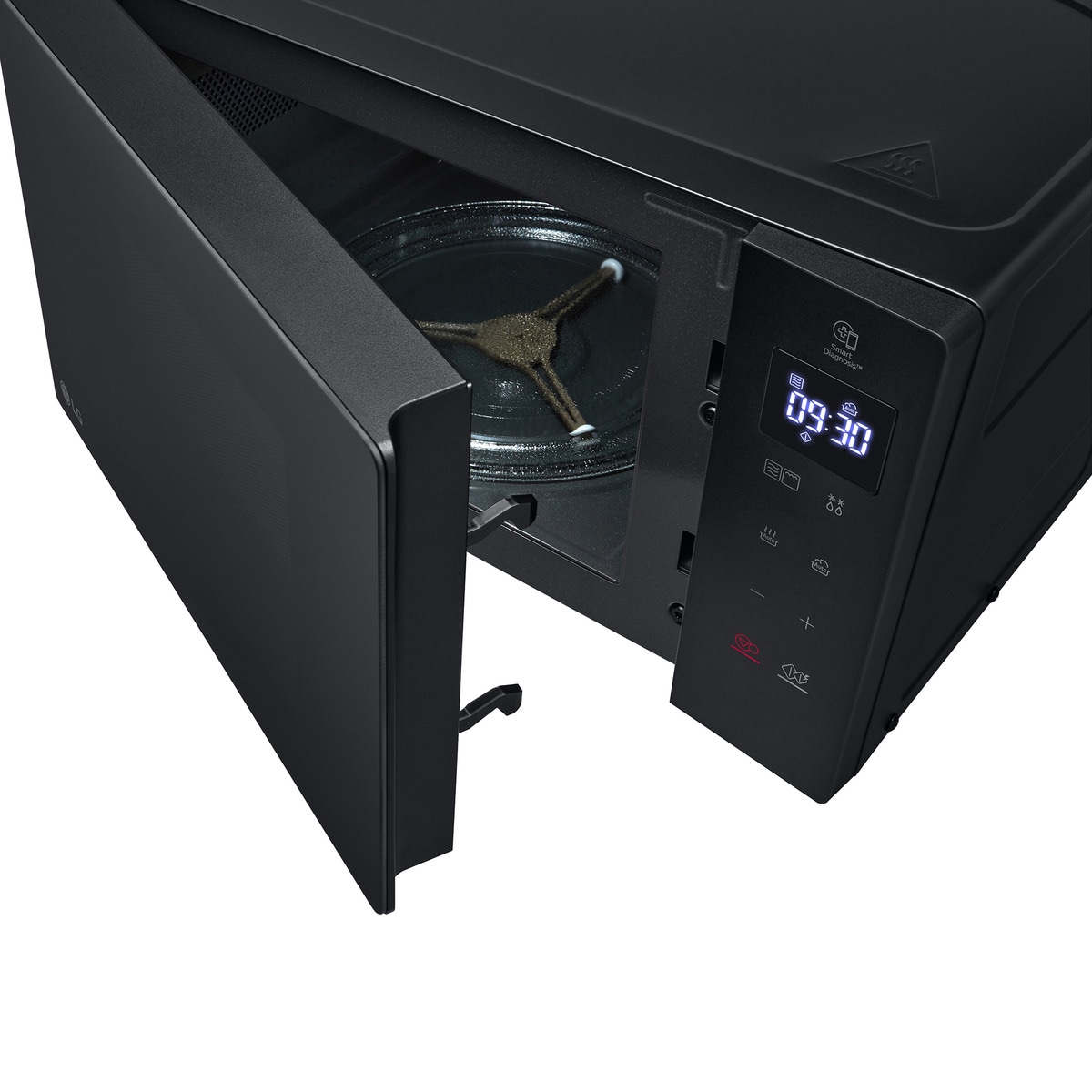 Microondas LG con grill, 20 litros - MH6032GAS Negro-11