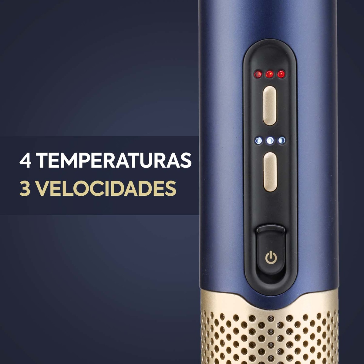 Secador Alisador Styler BaByliss Air Wand con aire y sin calor extremo Azul-12