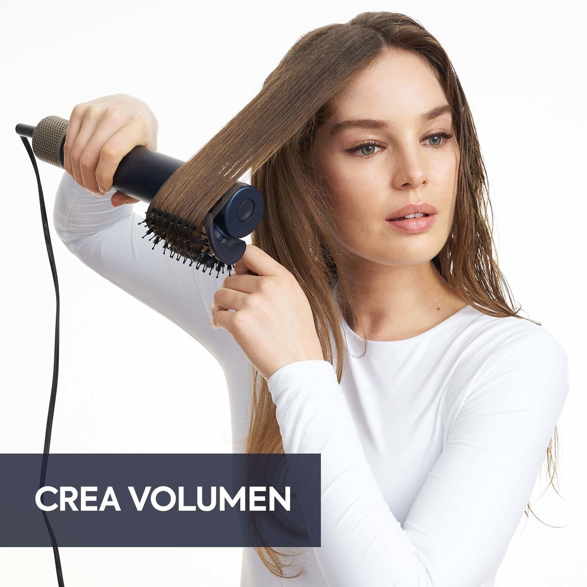 Secador Alisador Styler BaByliss Air Wand con aire y sin calor extremo Azul-11