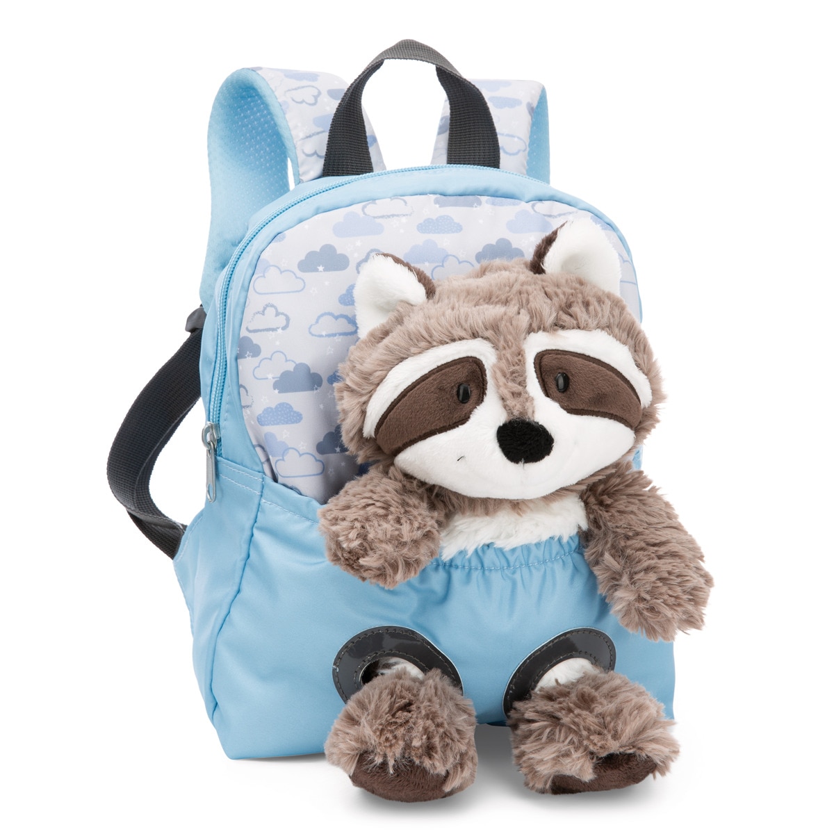Imagem 0 de Mochila + Peluche NICI Guaxinim Travel Friends Extra-Suave Encaixado