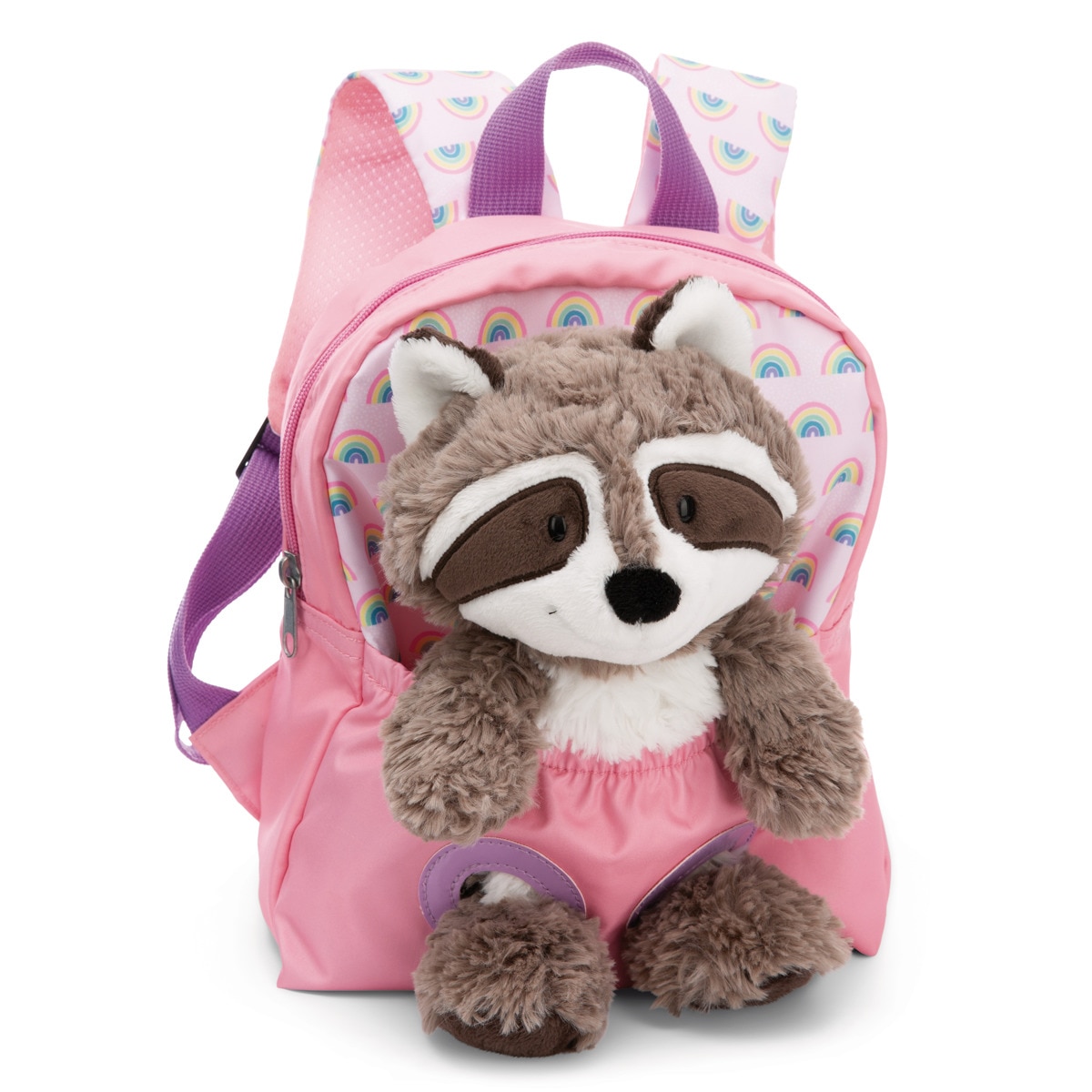 Imagem 0 de Mochila + Peluche NICI Guaxinim Travel Friends Extra-Suave Encaixado
