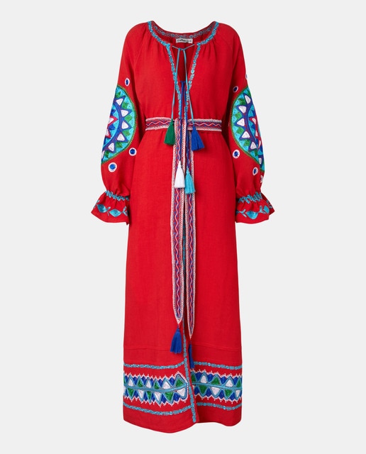 Imagem 0 de Kaftan de Linho com Bordados