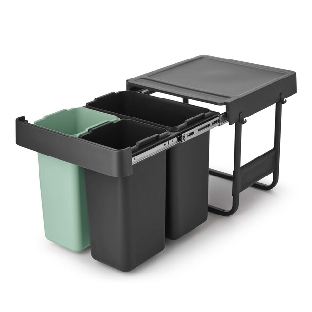 Imagem 0 de Balde do Lixo Integrado para Reciclagem Sort&Go - 10 + 10 + 20 L